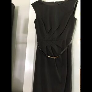 ANTONIO MELANI Charcoal Midi Dress